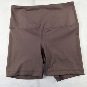 Yogalicious Lux Women's Brown Size Small Yoga Shorts 5'' Inseam